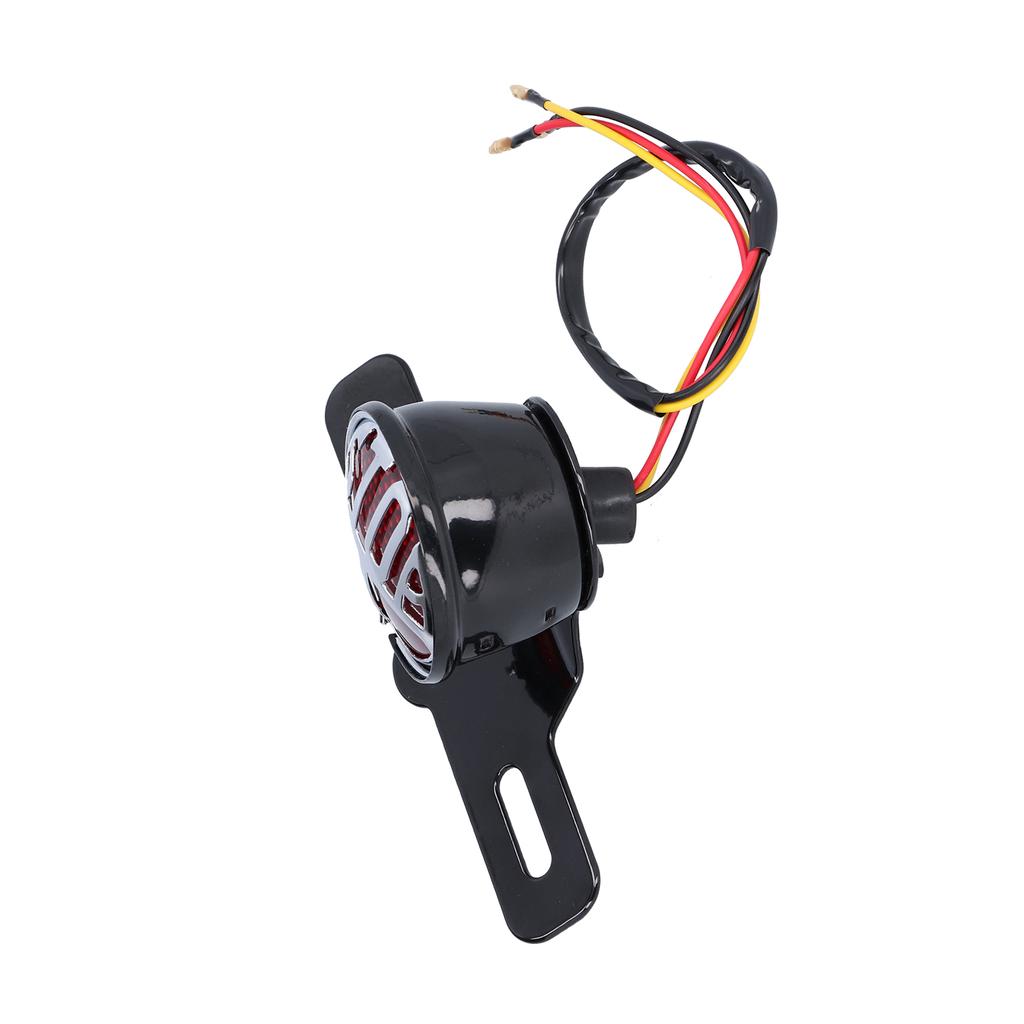 Motorcycle Taillights Brake Light Retro Style Modification Universal DC12V with License Plate