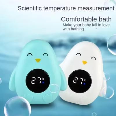 Baby Bathtub Thermometer Digital Floating Water Temperature Measuring Instrument LED Display Screen Safety Test Cartoon Pattern