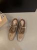 Fashion Hot Selling Shallow Mouth Square Toe Shoe Woman 2025 Elegant Casual Female Sneaker Flats Loafers Fur New Winter On Heels Stretch