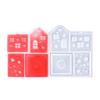 Festival Sturdy Silicone Christmas House Moulds Easy to Use Portable Craft Supplies for Home or Office Decoration