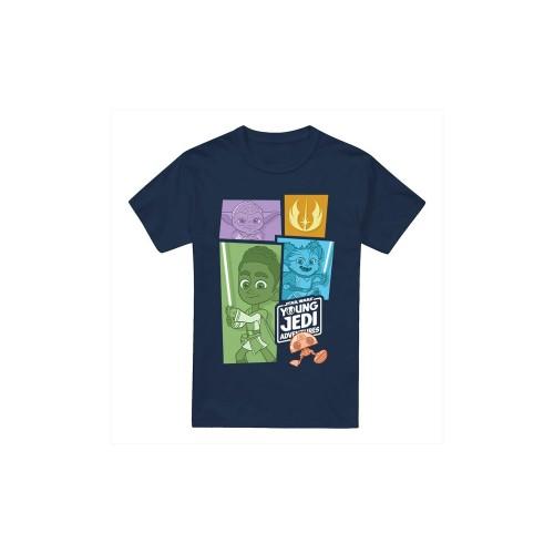 STAR WARS Mens Young Jedi Adventure Blocks T-Shirt