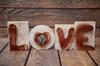 Basset Hound I - Wooden LOVE Sign, Interior Decoration with a Dog, Charming Ornament for the Shelf by Art-Dog Brand