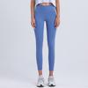 Naked high waist pocket yoga pants women's peach hip-lifting fitness pants training running sports leggings can be worn outside