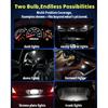 WLJH 40 Pack 194 168 T10 T5 LED Bulbs With Sockets, Non Polarity, Dimmable, For Dash Cluster Dome Map Door Trunk Parking License Plate Lights,300 LM