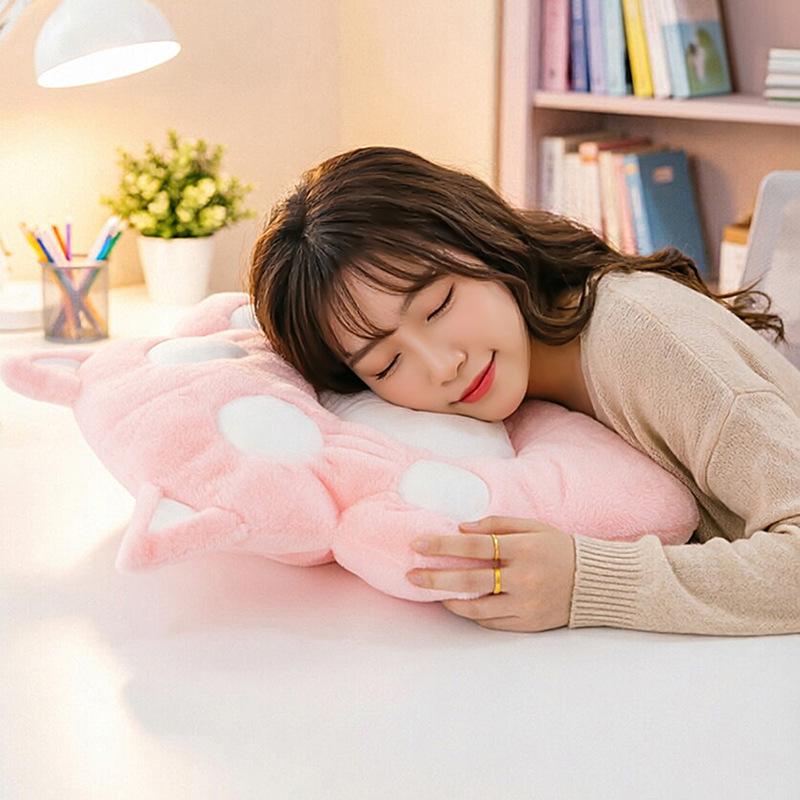 Cute Cat Paw Seat Cushion & Plush Toy for Office or Living Room - Ideal Birthday Gift