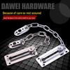 Stainless Steel Anti-theft Door Chain Lock for Wooden & Room Doors, Hotel & Guesthouse Security Latch