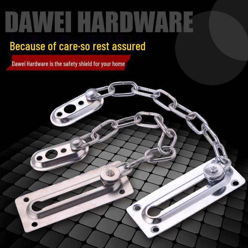 Stainless Steel Anti-theft Door Chain Lock for Wooden & Room Doors, Hotel & Guesthouse Security Latch