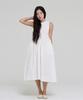 LEVHEARTED Voluminous Sleeveless Cotton Dress - Ivory
