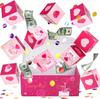 Valentijnsdag verrassing springdoos verjaardag creatieve geschenkdoos stuiterende rode envelop geschenkdoos