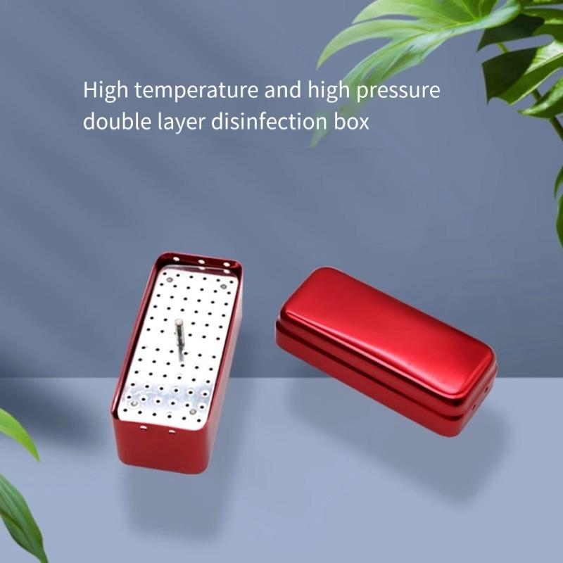 Portable Polishing Brush Cup Block With 72 Holes Efficient Easy To Clean Dental Box For Dental Tool Organization