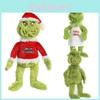 Grinch Christmas Chefs Dress Up Plush Toys Stuffed Dolls Kids Gift Soft Cuddly