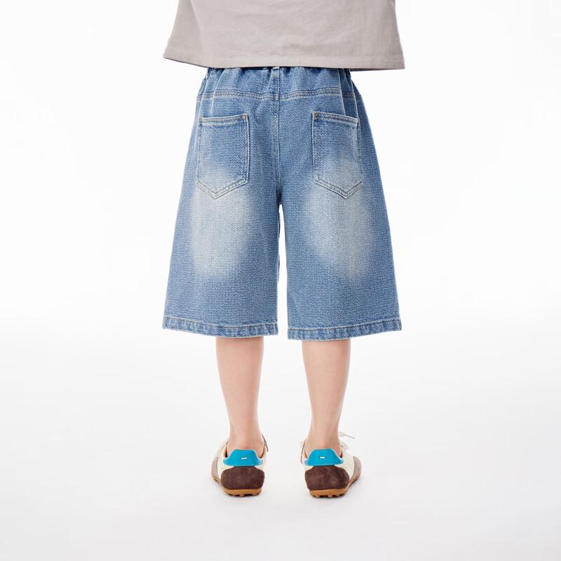 Boys' Summer Ink Splatter Denim Shorts