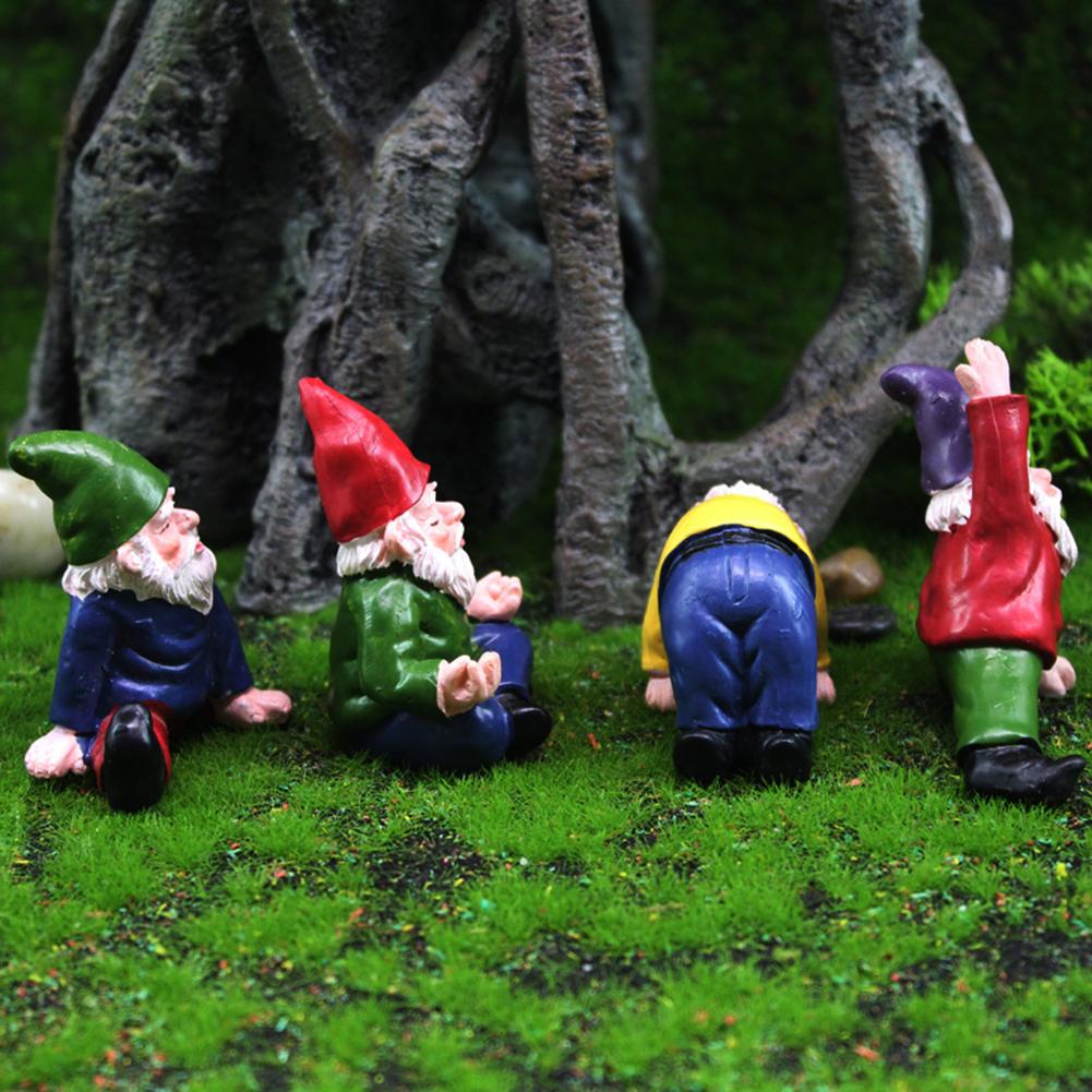 Cheerful Home Accessory Garden Gnome Resin Ornaments