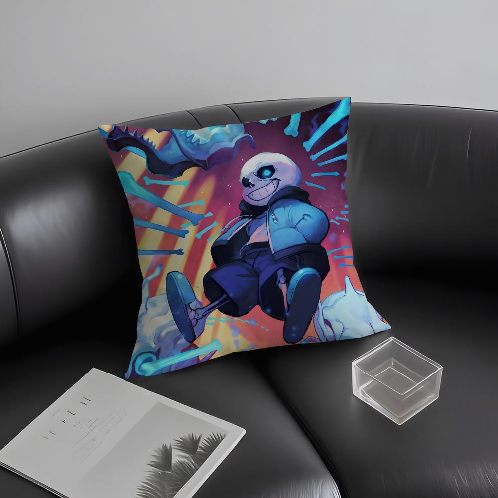 U-Undertale Game Cushion Cover Pillowcase Ultra Soft Skin Friendly Fabric Cloud Like Comfort & Concealed Zipper