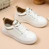 Little White Shoes Women's Autumn New Breathable Student Board Shoes Inner Height Increase Muffin Shoes Casual Board Shoes