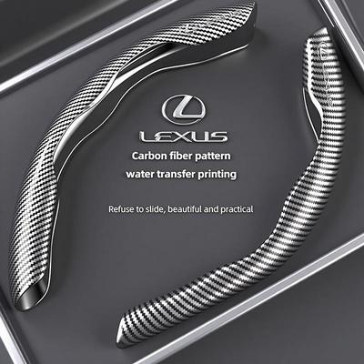 Kohlefaser Auto Lenkradabdeckung Rutschfestes Schutzpolster Für F SPORT LBX NX RX 350h 450h ES UX 300e GS GX IS LS LX CT