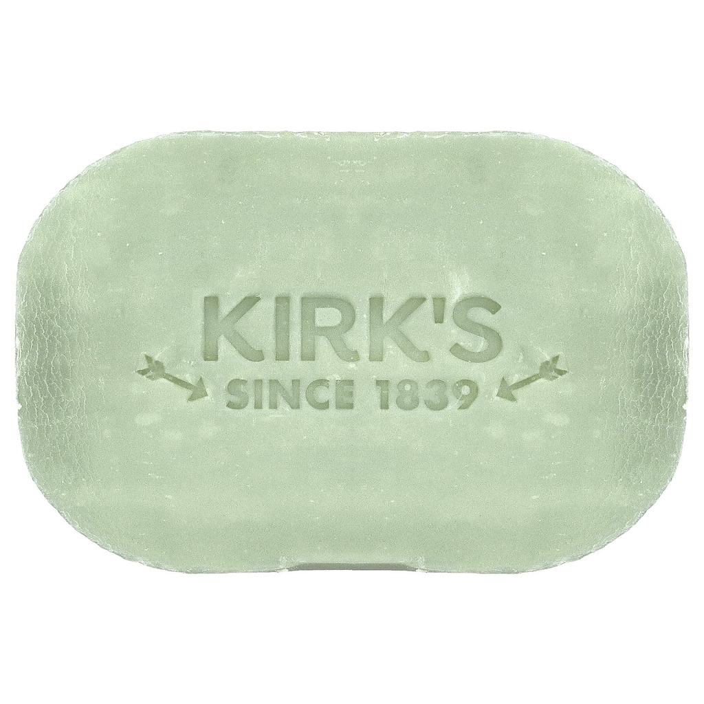 Kirk'S, 100% Premium Coconut Oil Castile Bar Soap, Soothing Aloe Vera, 113G(4Oz)