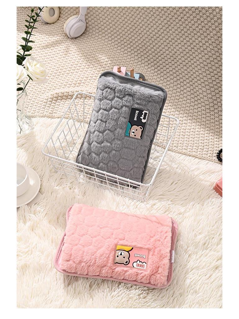 Wiederaufladbarer Sicherheits-Handwärmer - Cartoon-Stickdesign, Explosionsgeschützt, Elektrische Bauch- & Bettwärmertasche