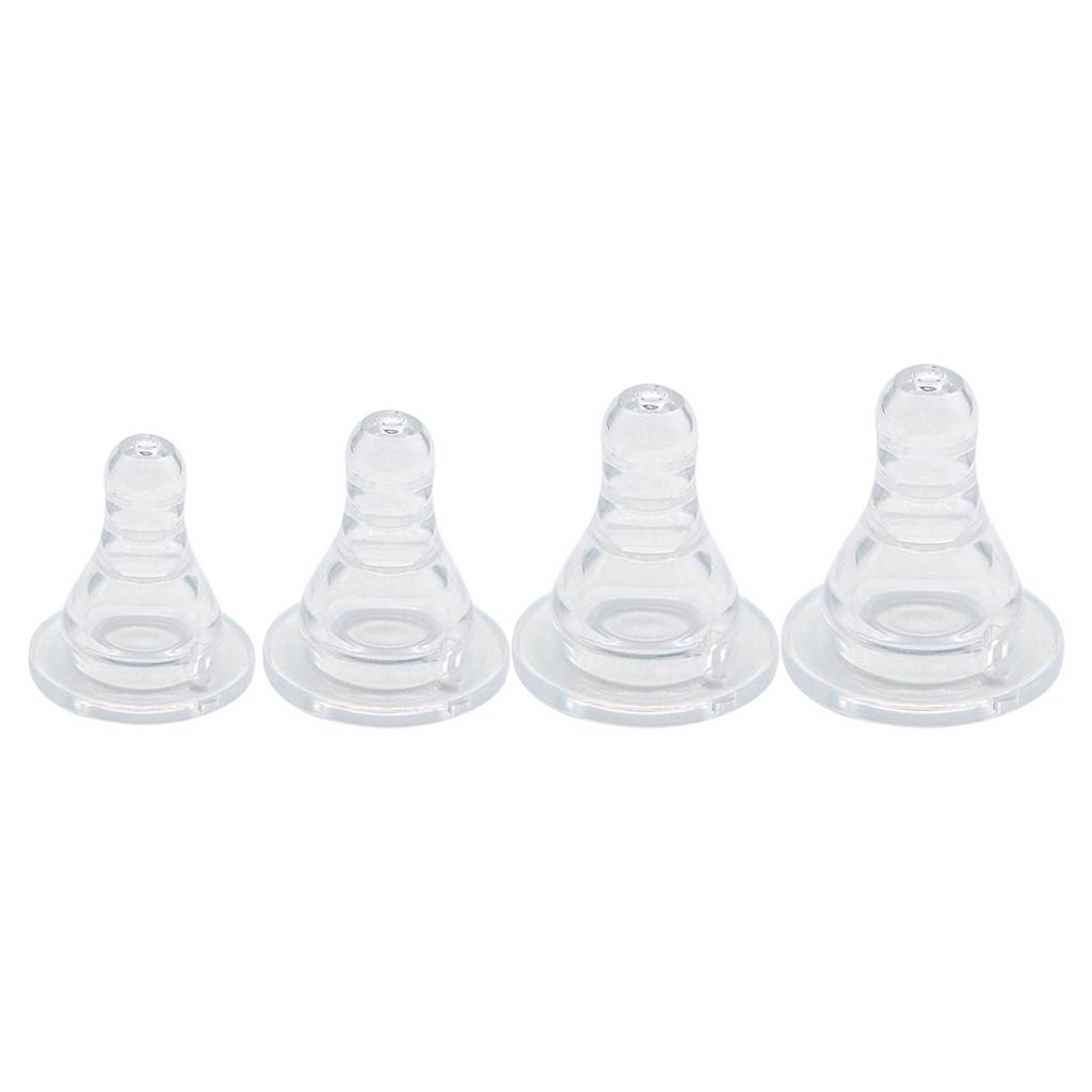 Baby Newborn Feeding Bottle Replacement Silicone Nipple Clear 03M
