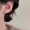 Curved Elegant Stud Earrings - Light Luxury Versatile Design for Women, INS Style Trendy Ear Jewelry