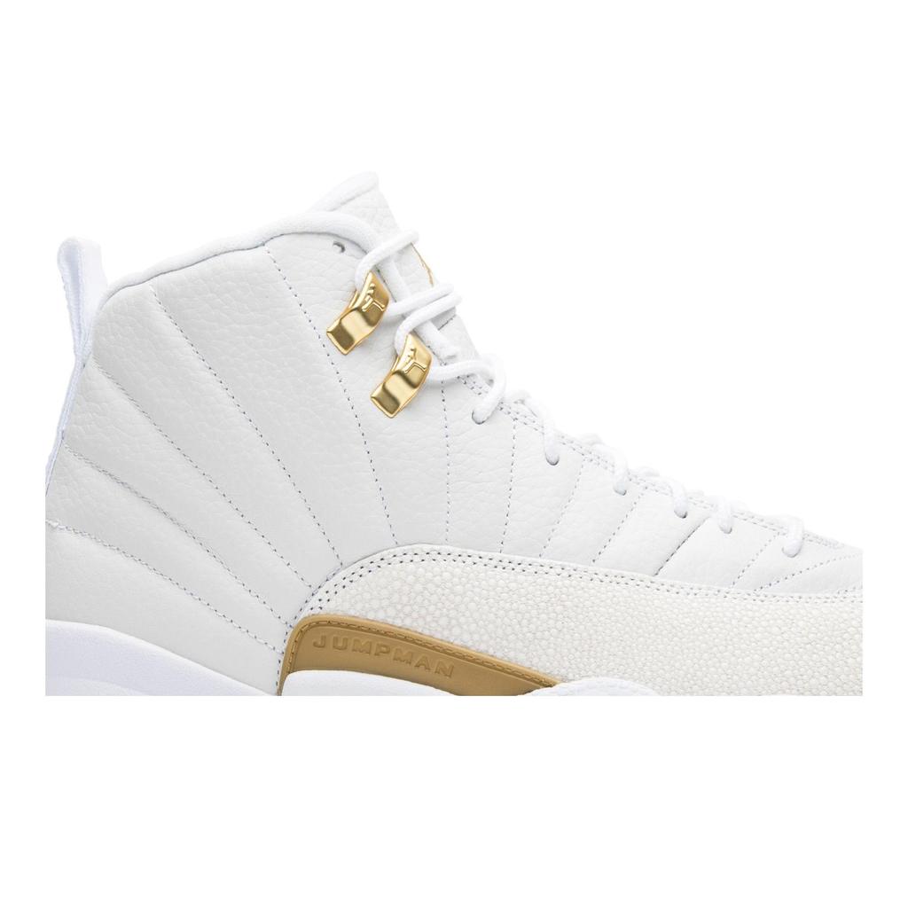 OVO Air Jordan 12 Retro 'White' (Unisex) White / Metallic Gold-White Vintage Basketball Shoes 873864 102