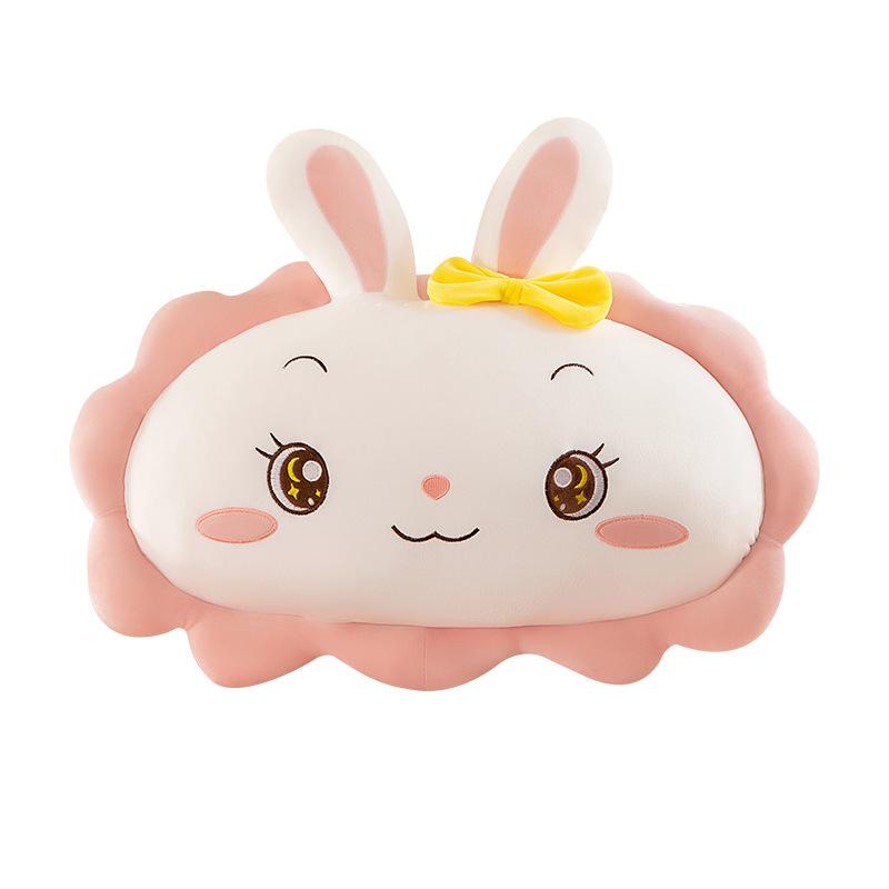 Flowers Rabbit Plush Doll Cartoon Cushion Girl Sleeping Pillow with Legs