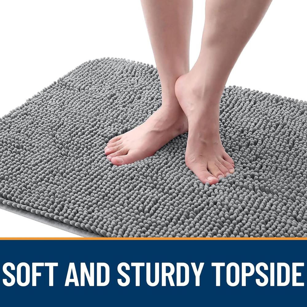 Dog Door Mat for Muddy Paws Absorbs Moisture and Dirt, Absorbent Non-Slip Washable Doormat, Quick Dry Chenille Mud Mat for Dogs