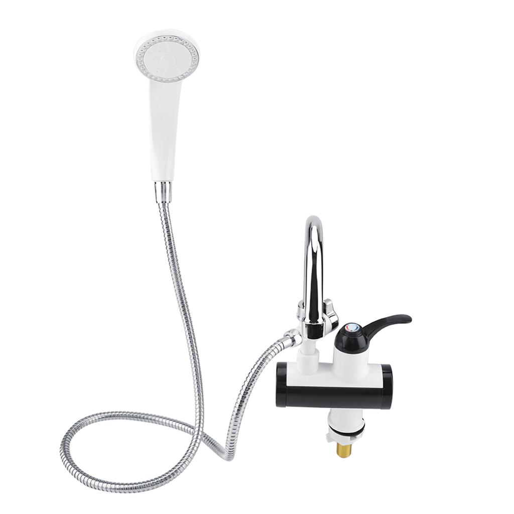 Instant Hot and Cold Water Dispenser Heater Heating Faucet Temperature Display + Shower head