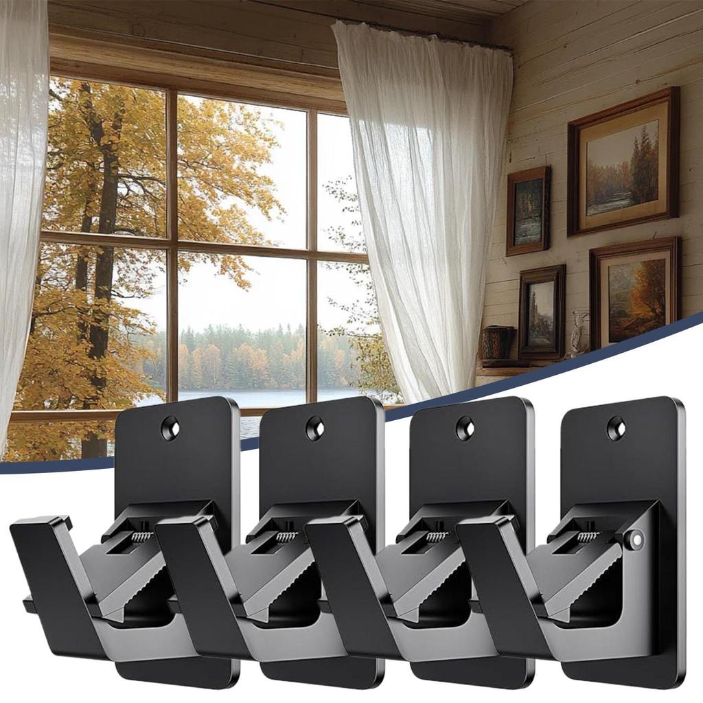 Vorhangstangenhalter Badezimmerfensterstangenhalter 4 Stück Vorhangstangenhalterung für Badezimmer Waschküche Wohnzimmer Küche Balkon