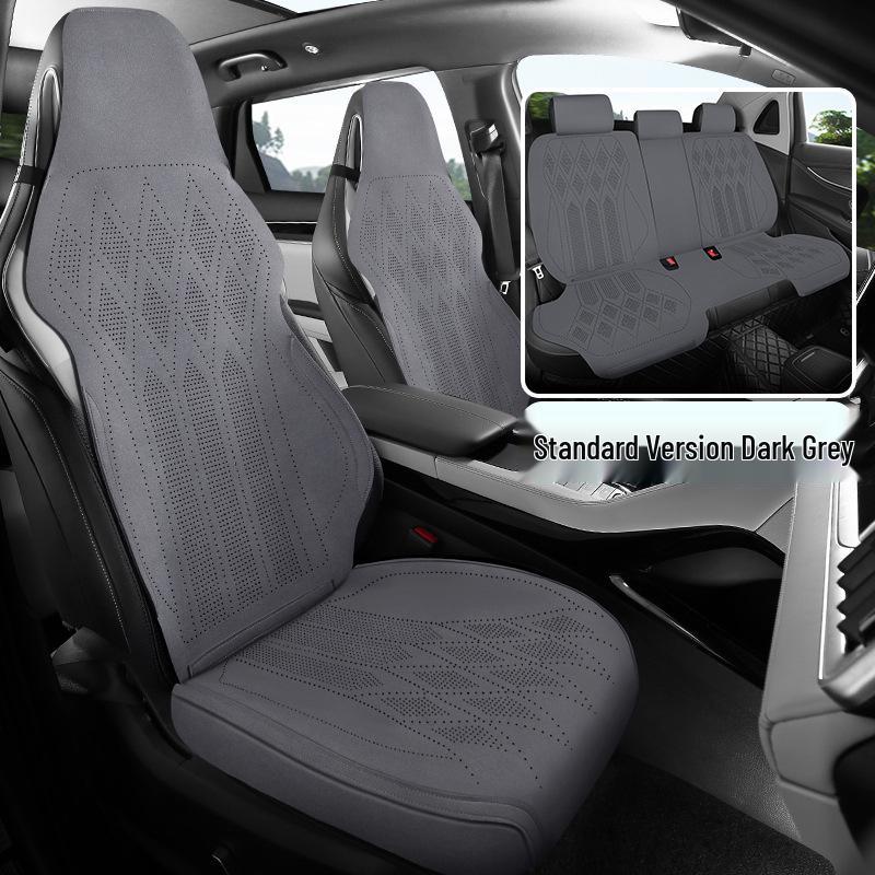 

25-Year Suede Saddle Car Seat Cushion Cover - Universal, All-Season Universal for Five Seats