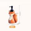 500ml Resin Fox Lotion Bottle Cartoon Animal Soap Liquid Container Home Hotel Shampoo Shower Gel Hand Sanitizer Storage Bottle
