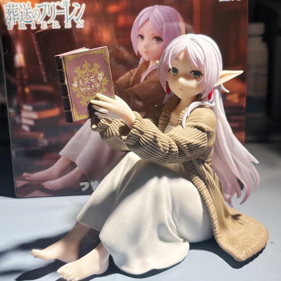 New 12CM Frieren Beyond Journey's End Frieren Anime Figure Desktop Cute night-suit Frieren Action Figure Figurine Model Doll Toy