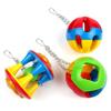 Plastic Parrot Ball Toys Colorful Bird Cage Hanging Toys Parrot Chew Toy  Macaw Finch Parakeet