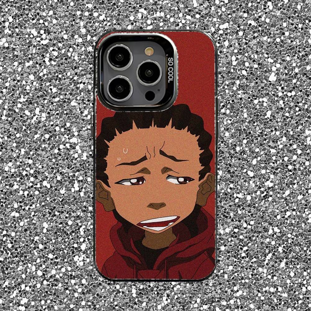Riley Freeman Boondocks Phone Case For iPhone 16,15,14,13,12,11,Pro,XS,Max,Plus,Mini,SE Black Candy Matte Shockproof Cover
