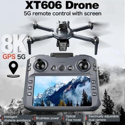 NOVÝ XT606 Max GPS Dron 8K HD Profesionální Duální Kamera 5G WIFI FPV Vyhýbání se Překážkám Bezuhlíkový RC Kvadrokoptéra Skládací Dron Hračka