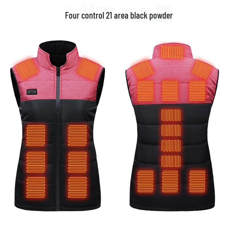 

Умный подогреваемый жилет унисекс с цветовым сочетанием и 21-зонным контролем постоянной температуры 5XL