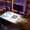 Lionel Messi Custom Grote Muismat, Gepersonaliseerde Naam Tekst Print, Voetbal Logo Antislip Bureau Mat Gaming Cadeau
