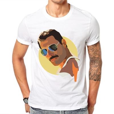 Freddie Mercury Śmieszne męskie koszulki Letnia koszulka męska z krótkim rękawem Harajuku O