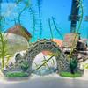 Aquarium Decoration Bridge Garden Decoration Arch Mini Artificial Fish Tank Decoration Aquarium Bridge Ornament PVC Artificial
