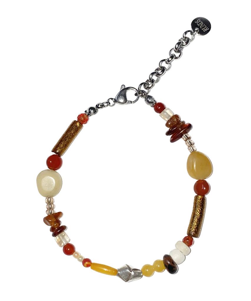 Runds Karen Silver Brown Gemstone Bracelet