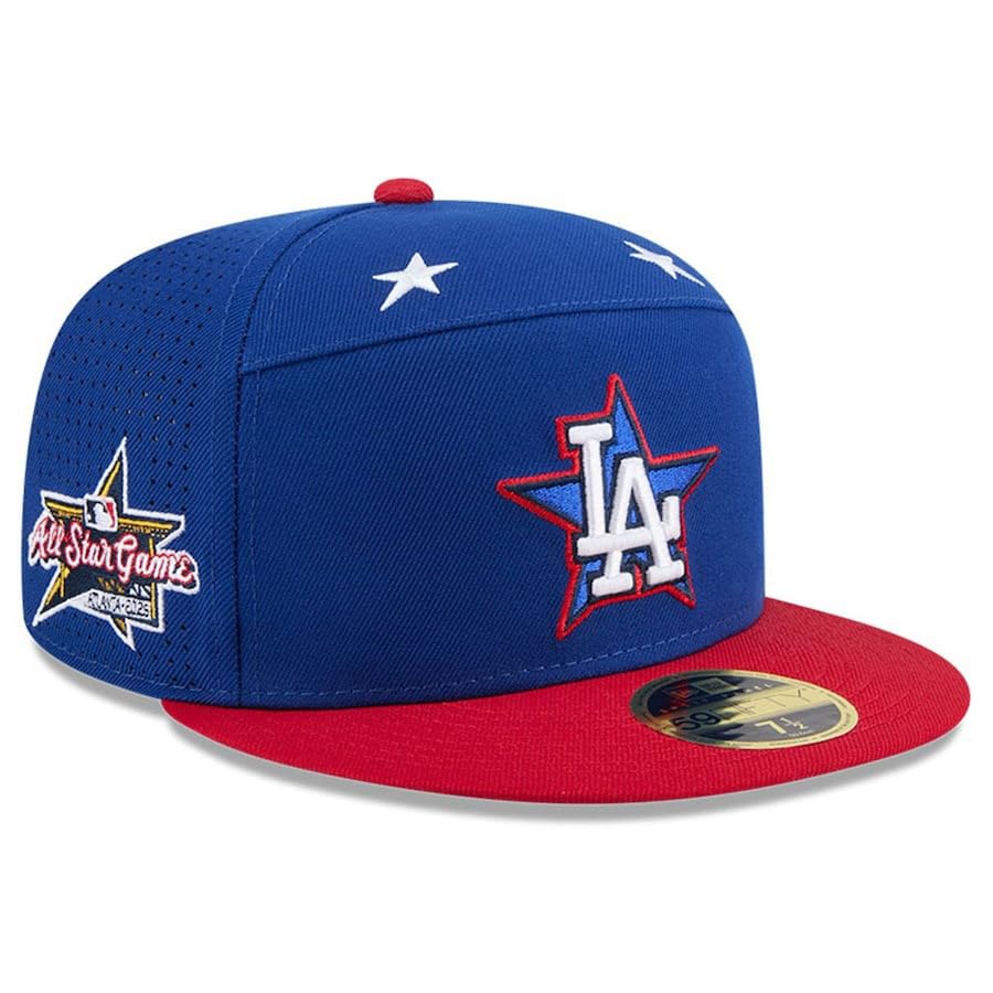 

New Era 59FIFTY Los Angeles Dodgers 2025 MLB Игровая Тренировочная Модель Размер GAME WORKOUT LA ОБЛЕГАЮЩАЯ Синяя Кепка Всех Звезд, 7-1/8, КЕПКА ВСЕХ ЗВЕЗД, 5950, [Б/У]