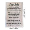 1/5/10Pcs Creative Pocket Prayer Quilt Prayer Gifts Handmade Sew Quilt Symbolism Poems Quilts
