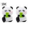 Mini Versatile Figurine 2 Pcs Panda Figurines Cute Resin Statues DIY Miniature Adorable Model Cake Toppers for Fairy Garden Micro Moss Landscape