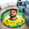 Neymar Round Area Rug,Carpet Rug for Living Room Bedroom Sofa Playroom Decor,Non-slip Floor Mat