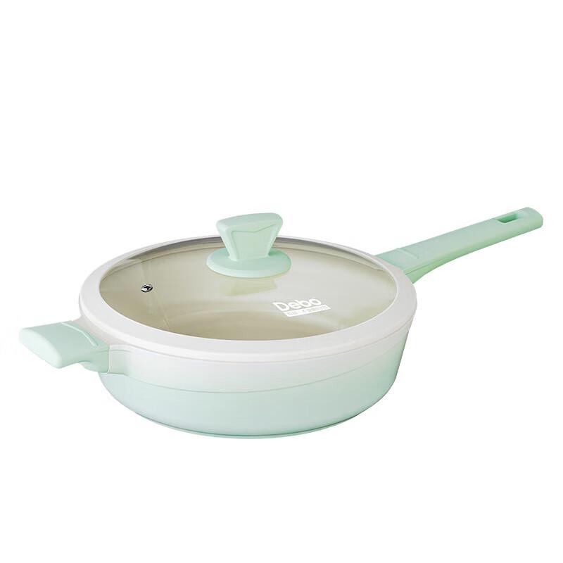 Debo Titanium Non-Stick Frying Pan with Lid, 28cm