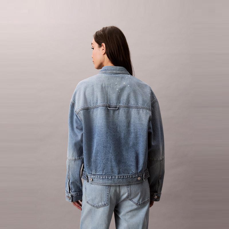 Calvin Klein Vintage Fashion Versatile Comfortable Denim Jacket Women jackets 47C730G