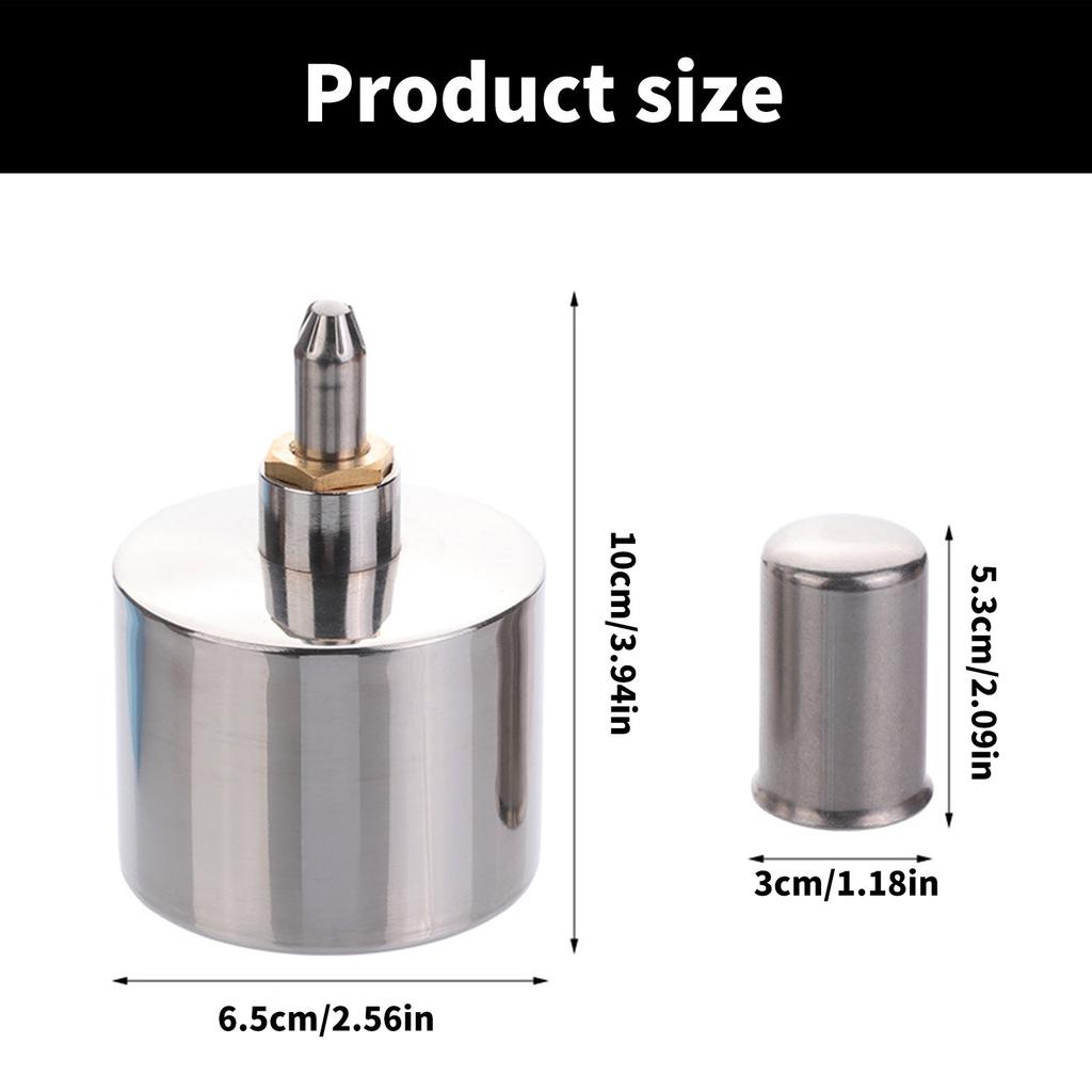 Alkohollampenbrenner, Edelstahl-Alkoholbrenner, Dentallaborlampe mit Docht-Heizgerät für wissenschaftliche Experimente