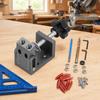 32PCS Aluminum Alloy Oblique Hole Locator 15 Degree Adjustable Drill Guide  For Drawer Wardrobe