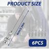 6Pcs Grease Gun Needle Tips Injector Narrow Needle Dispenser Air Nozzle Tool Small Bearing Portable and Detachable Greaser Coupler Seal Ball Joints