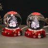 Jõulud Kunstkristallkuul Öölamp 3D Jõuluvana Lumememm Põder Klaaskuuli Lamp Alusega Helendav Dekoratiivne Klaaskera Kodu Magamistoa Kaunistus